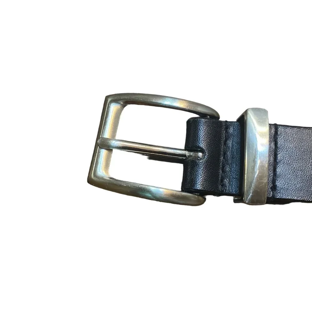 Men Genuine Leather‎ Belt Black 1.5